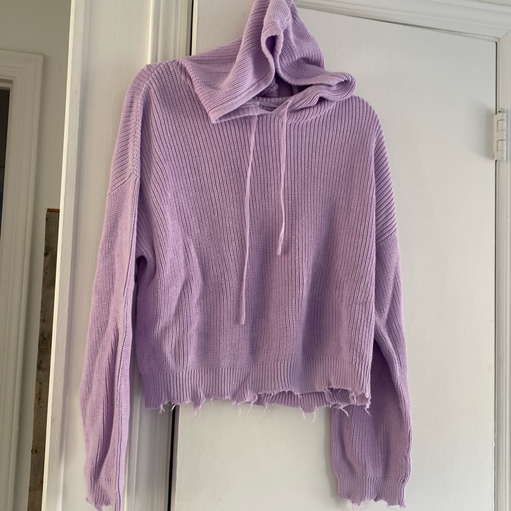 Lilac 525 Cotton Sweater Size Medium